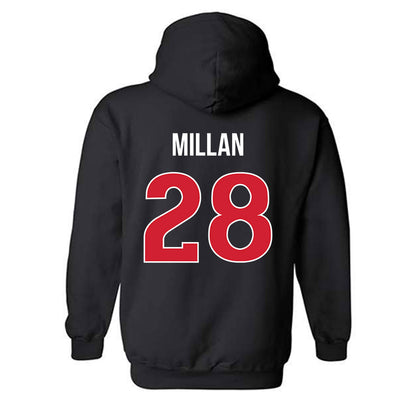 Rutgers - NCAA Softball : Rachel Millan - Classic Shersey Hooded Sweatshirt-1