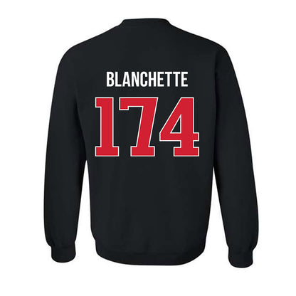 Rutgers - NCAA Wrestling : Nate Blanchette - Classic Shersey Crewneck Sweatshirt-1