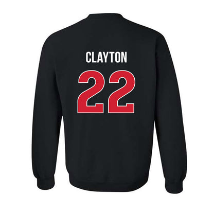 Rutgers - NCAA Football : Michael Clayton - Classic Shersey Crewneck Sweatshirt-1