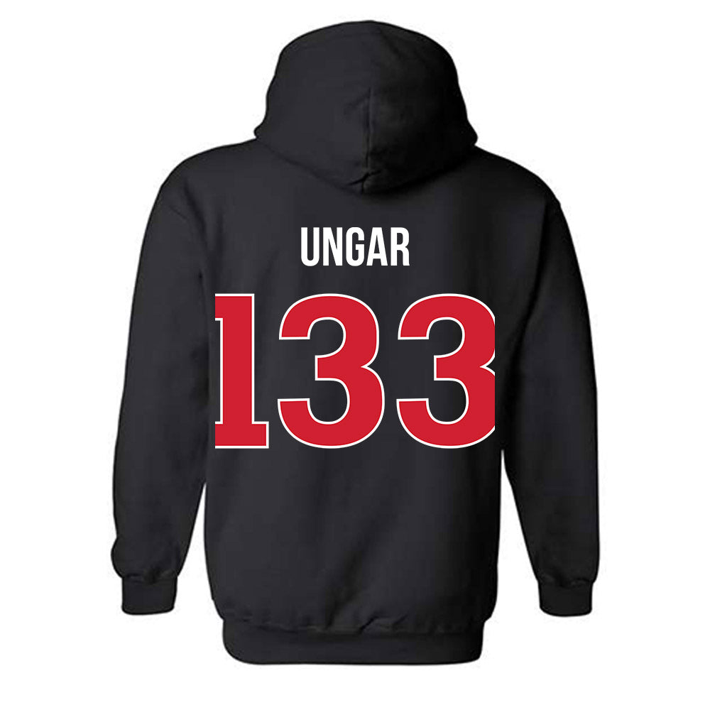 Rutgers - NCAA Wrestling : Brett Ungar - Classic Shersey Hooded Sweatshirt-1