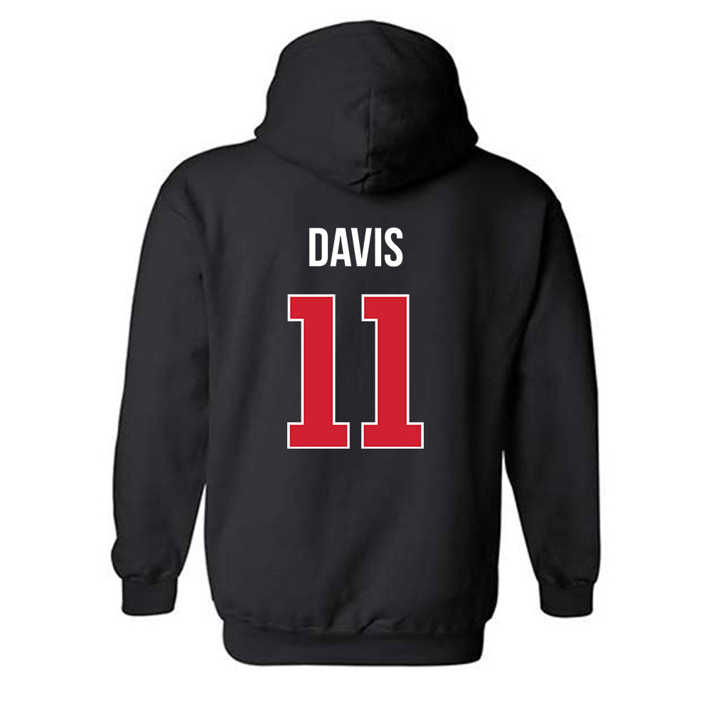 Rutgers - NCAA Football : Malachi Davis - Classic Shersey Hooded Sweatshirt-1