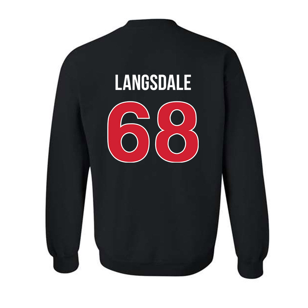 Rutgers - NCAA Football : Ryder Langsdale - Classic Shersey Crewneck Sweatshirt-1