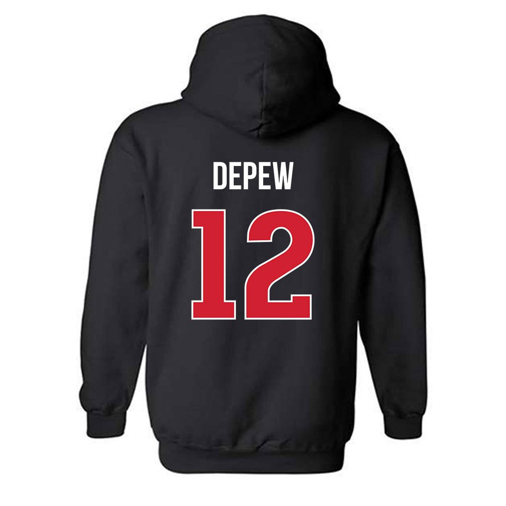 Rutgers - NCAA Softball : Laurelai DePew - Classic Shersey Hooded Sweatshirt-1