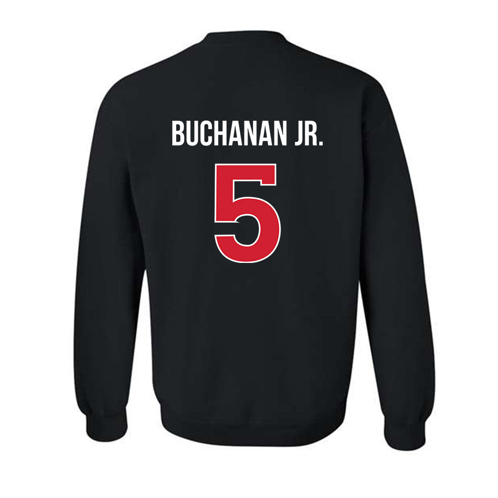 Rutgers - NCAA Men's Basketball : Darren Buchanan Jr. - Classic Shersey Crewneck Sweatshirt-1