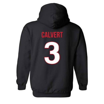 Rutgers - NCAA Women's Soccer : Lilia Calvert - Replica Shersey Hooded Sweatshirt-1