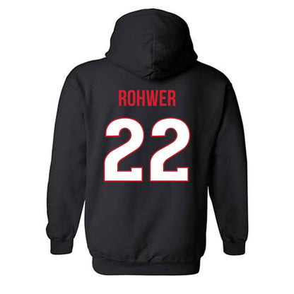 Rutgers - NCAA Softball : Sam Rohwer - Replica Shersey Hooded Sweatshirt-1