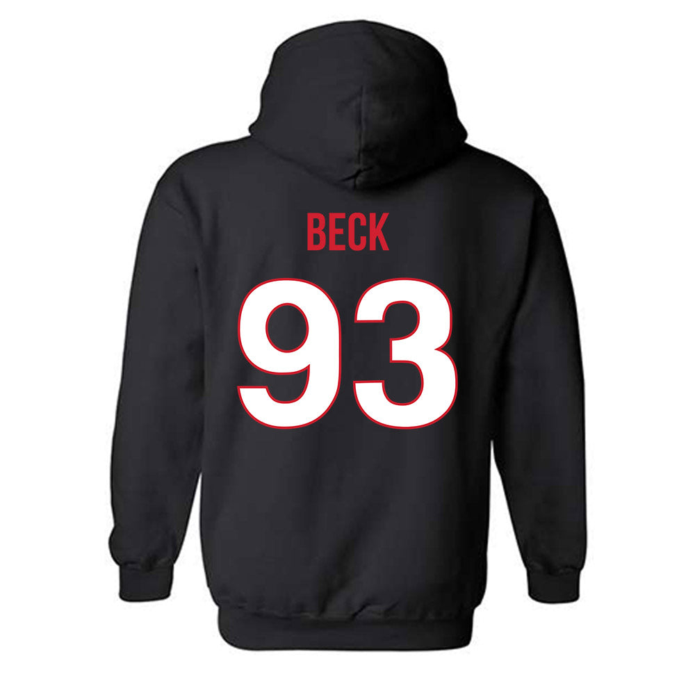 Rutgers - NCAA Football : Reece Beck - Replica Shersey Hooded Sweatshirt-1