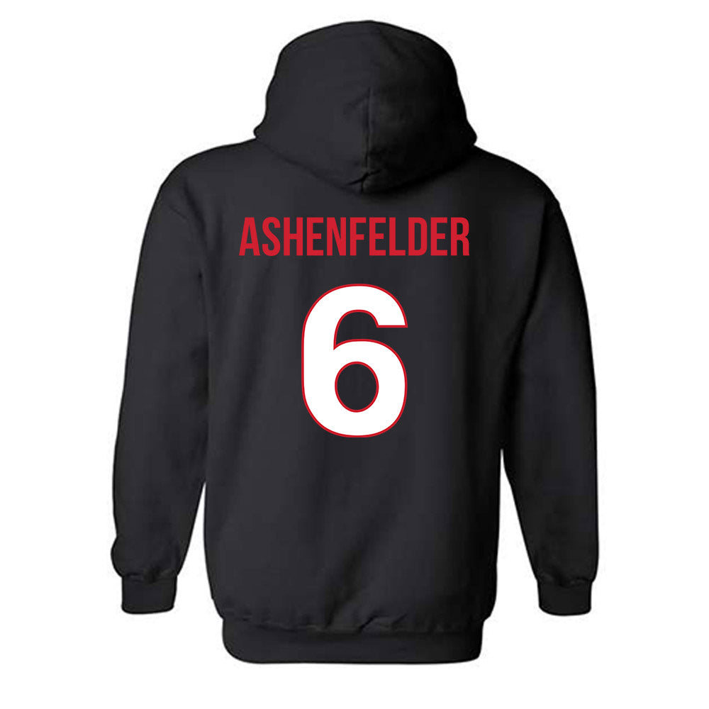 Rutgers - NCAA Football : Sean Ashenfelder - Replica Shersey Hooded Sweatshirt-1