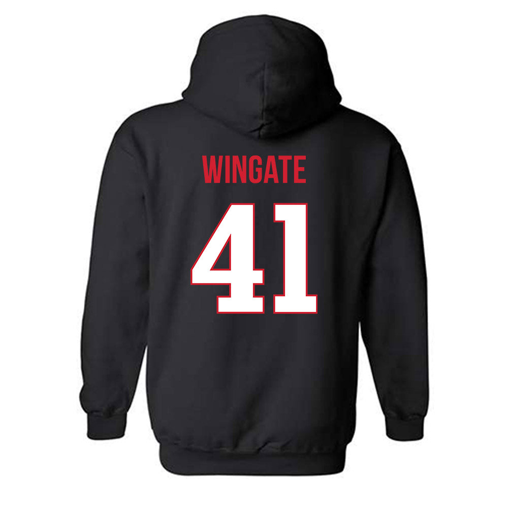 Rutgers - NCAA Football : Riley Wingate - Replica Shersey Hooded Sweatshirt-1