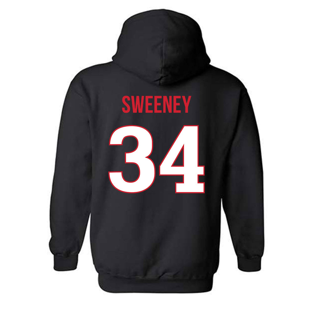 Rutgers - NCAA Baseball : Carrie Sweeney - Replica Shersey Hooded Sweatshirt-1
