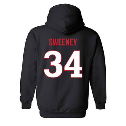Rutgers - NCAA Baseball : Carrie Sweeney - Replica Shersey Hooded Sweatshirt-1