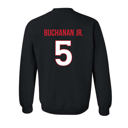 Rutgers - NCAA Men's Basketball : Darren Buchanan Jr. - Replica Shersey Crewneck Sweatshirt-1