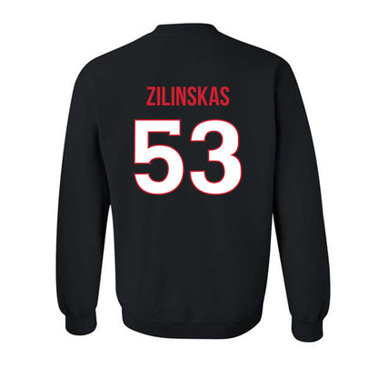 Rutgers - NCAA Football : Hank Zilinskas - Replica Shersey Crewneck Sweatshirt-1