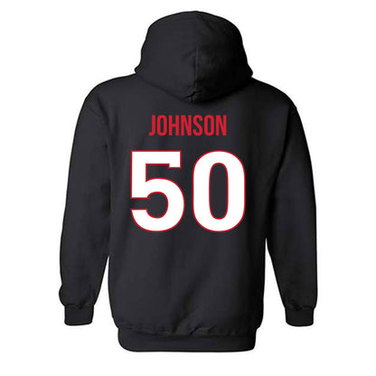 Rutgers - NCAA Softball : Dezaria Johnson - Replica Shersey Hooded Sweatshirt-1