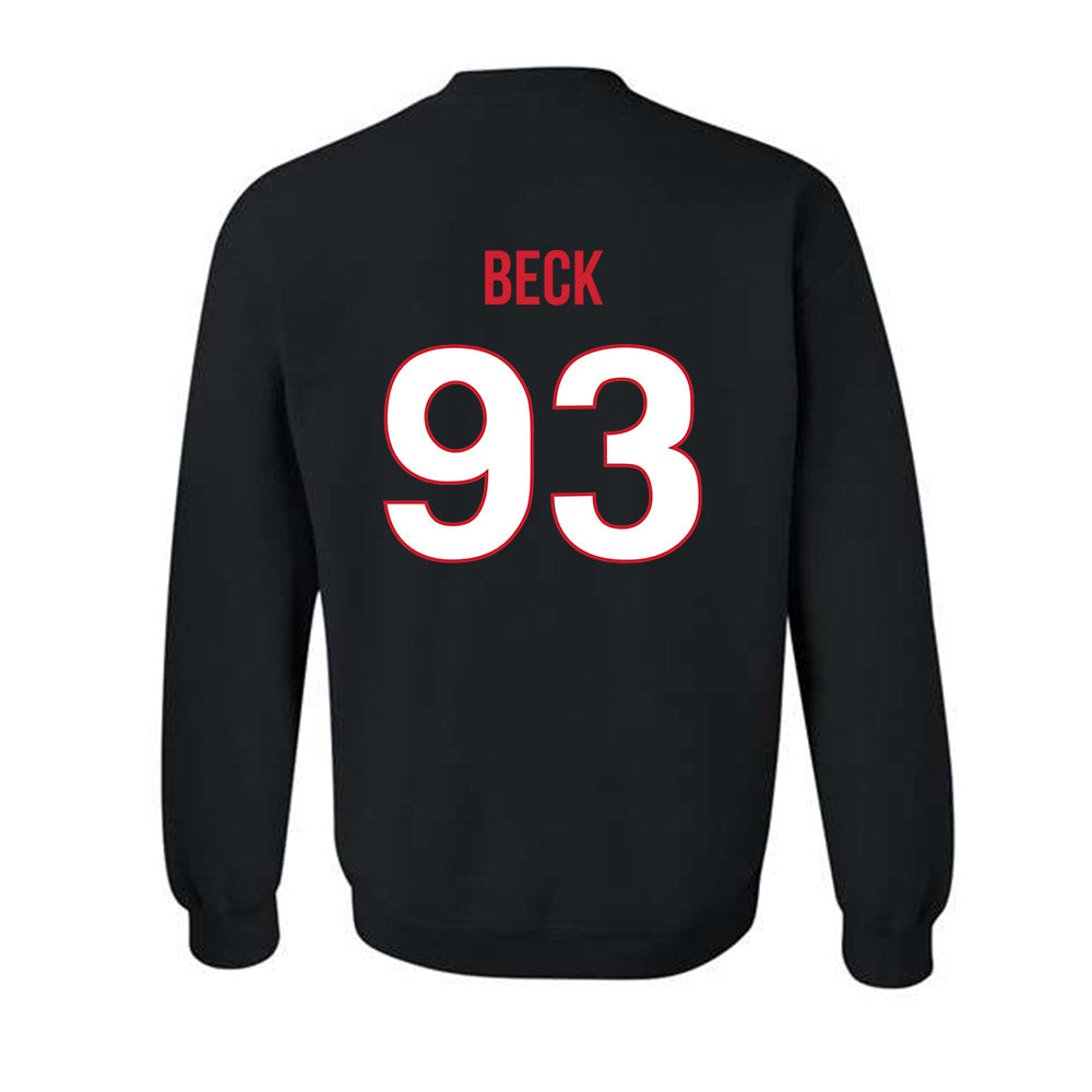 Rutgers - NCAA Football : Reece Beck - Replica Shersey Crewneck Sweatshirt-1