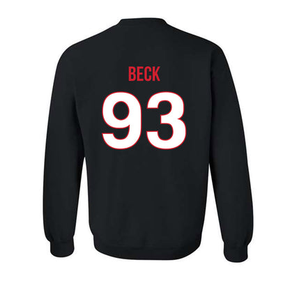 Rutgers - NCAA Football : Reece Beck - Replica Shersey Crewneck Sweatshirt-1