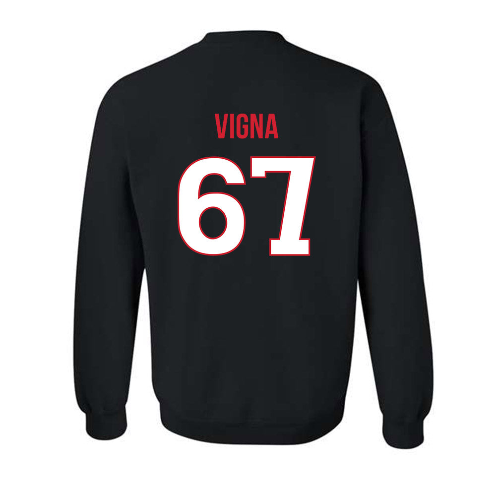 Rutgers - NCAA Football : Christopher Vigna - Replica Shersey Crewneck Sweatshirt-1