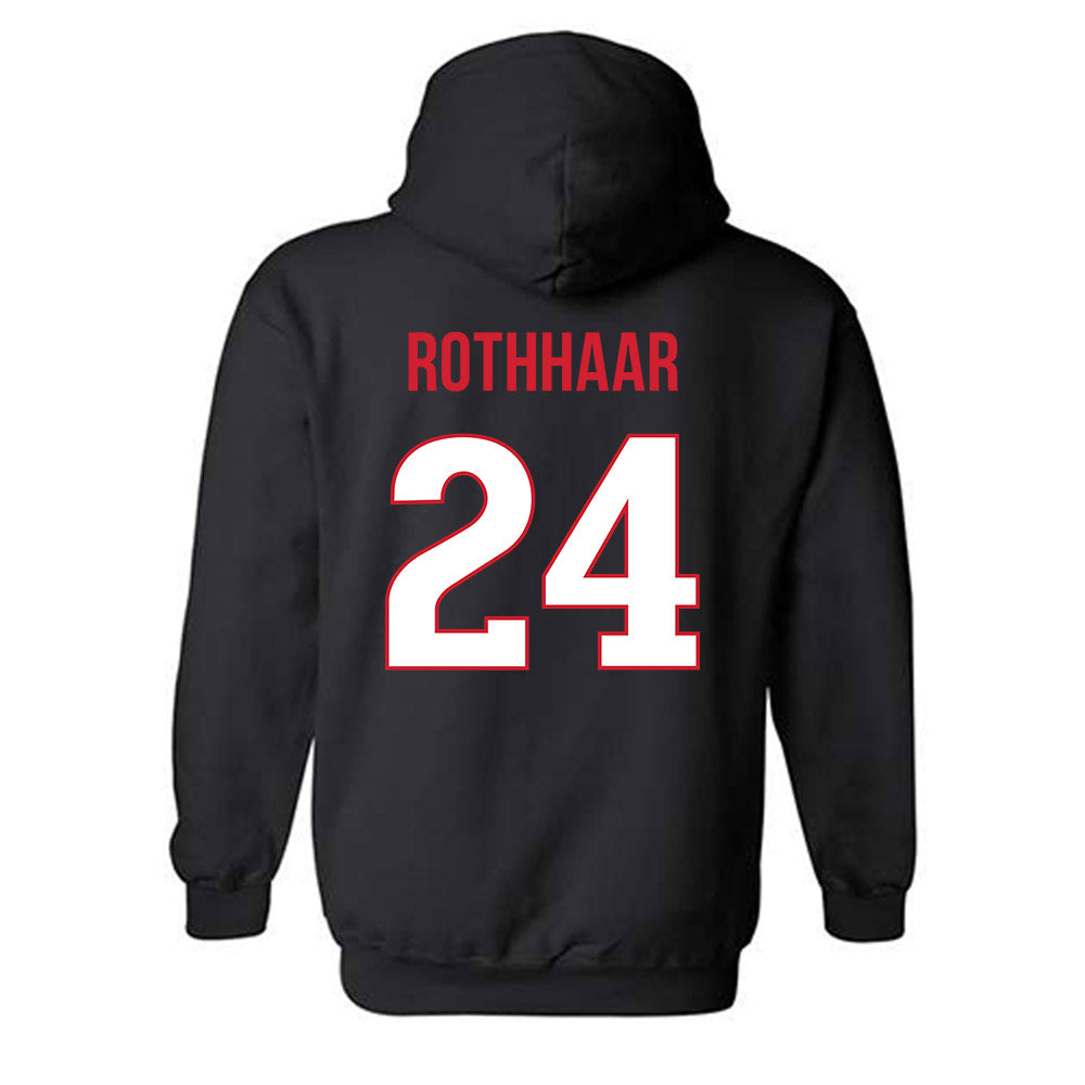 Rutgers - NCAA Football : Benjamin Rothhaar - Replica Shersey Hooded Sweatshirt-1