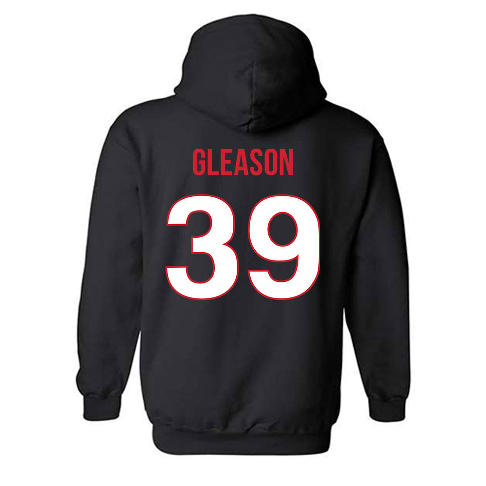 Rutgers - NCAA Baseball : Zachary Gleason - Replica Shersey Hooded Sweatshirt-1