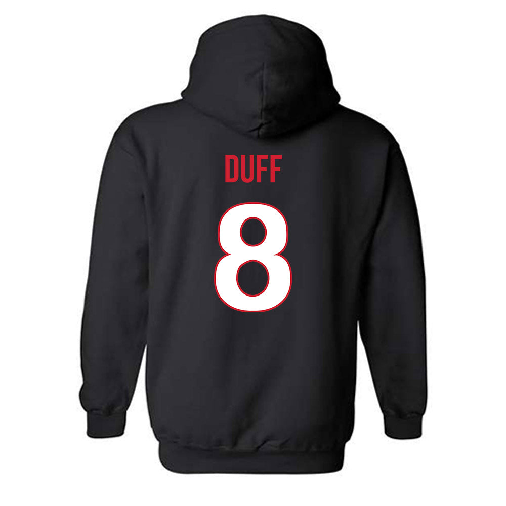 Rutgers - NCAA Football : KJ Duff - Replica Shersey Hooded Sweatshirt-1