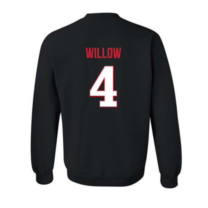 Rutgers - NCAA Women's Volleyball : Karis Willow - Replica Shersey Crewneck Sweatshirt-1