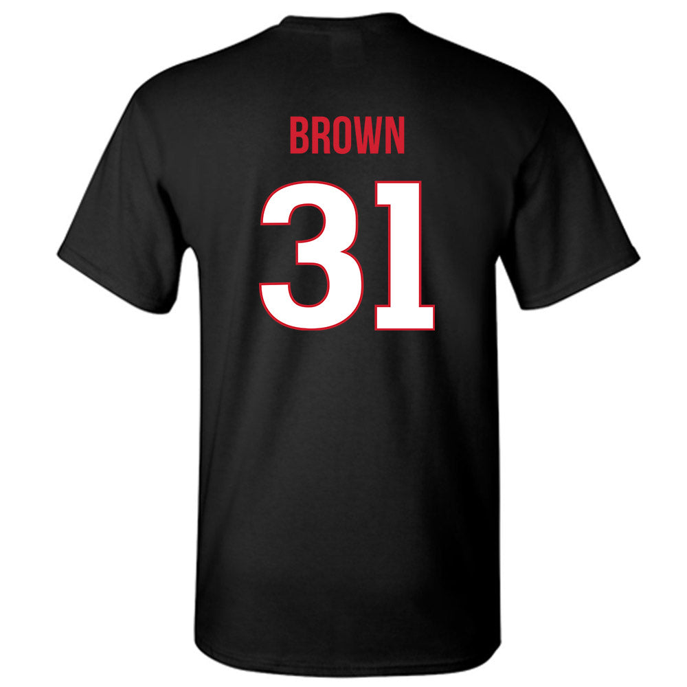 Rutgers - NCAA Men's Soccer : Logan Brown - Replica Shersey T-Shirt-1