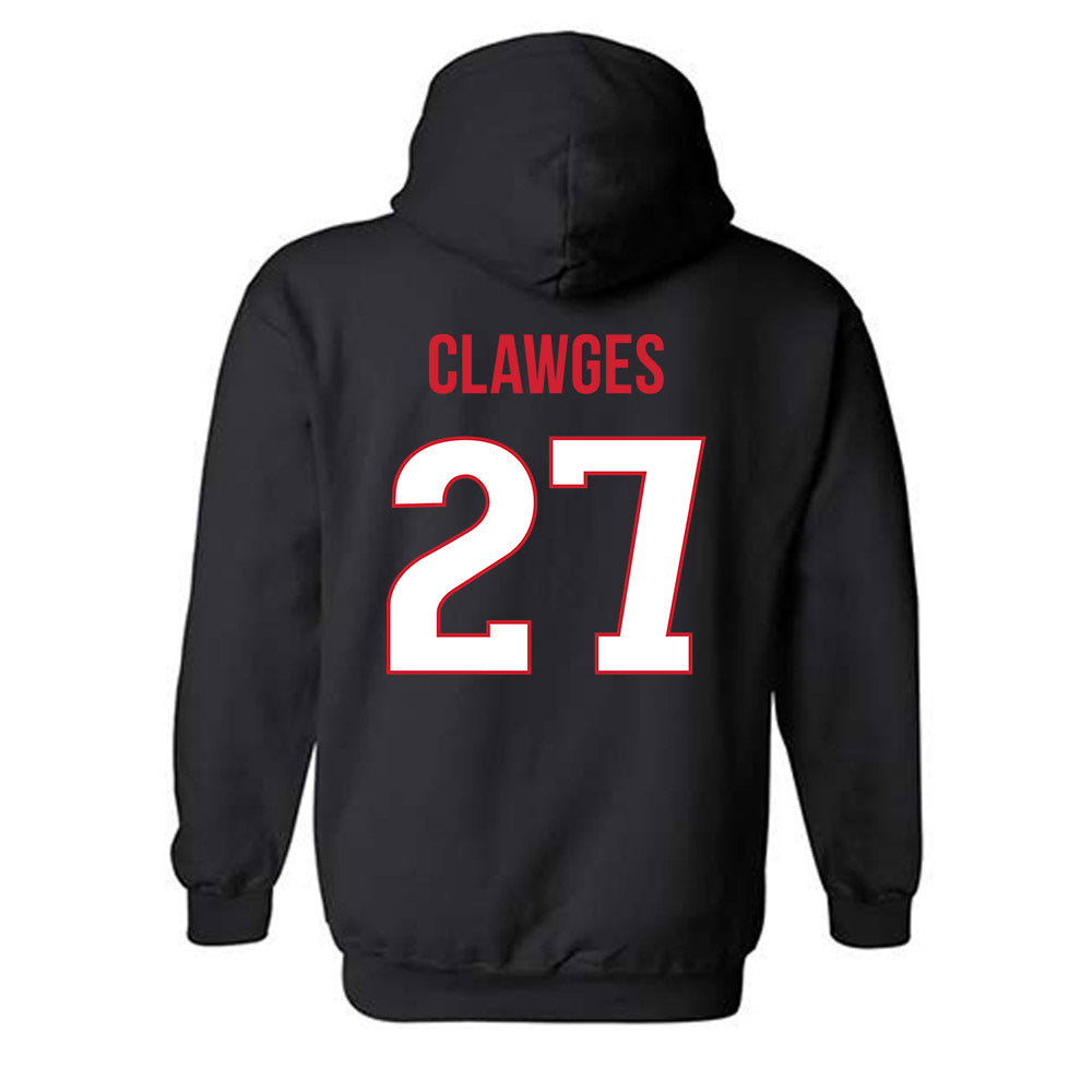 Rutgers - NCAA Football : Sage Clawges - Replica Shersey Hooded Sweatshirt-1
