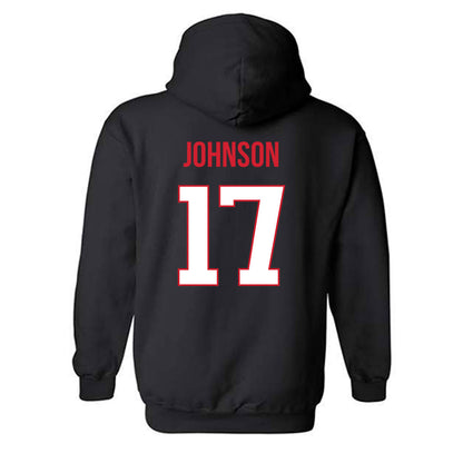 Rutgers - NCAA Football : MJ Johnson - Replica Shersey Hooded Sweatshirt-1