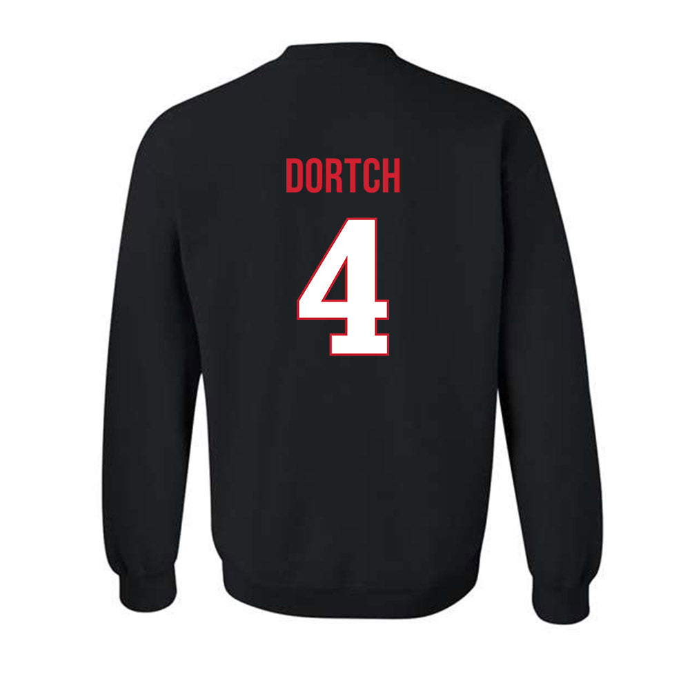 Rutgers - NCAA Men's Basketball : Bryce Dortch - Replica Shersey Crewneck Sweatshirt-1