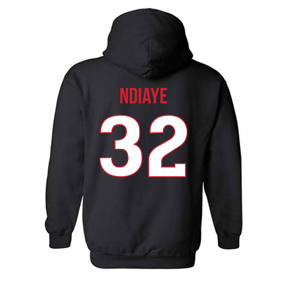 Rutgers - NCAA Women's Basketball : Yaya Ndiaye - Replica Shersey Hooded Sweatshirt-1