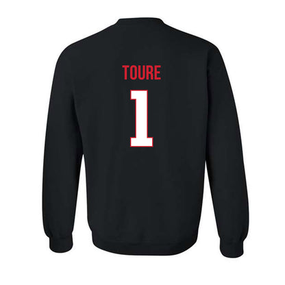 Rutgers - NCAA Football : Famah Toure - Replica Shersey Crewneck Sweatshirt-1