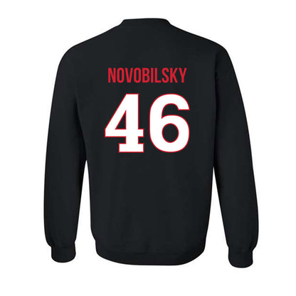 Rutgers - NCAA Baseball : Kevin Novobilsky - Replica Shersey Crewneck Sweatshirt-1