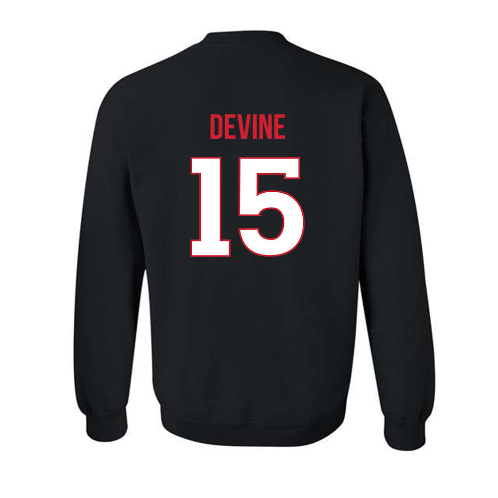 Rutgers - NCAA Women's Lacrosse : Erin Devine - Replica Shersey Crewneck Sweatshirt-1