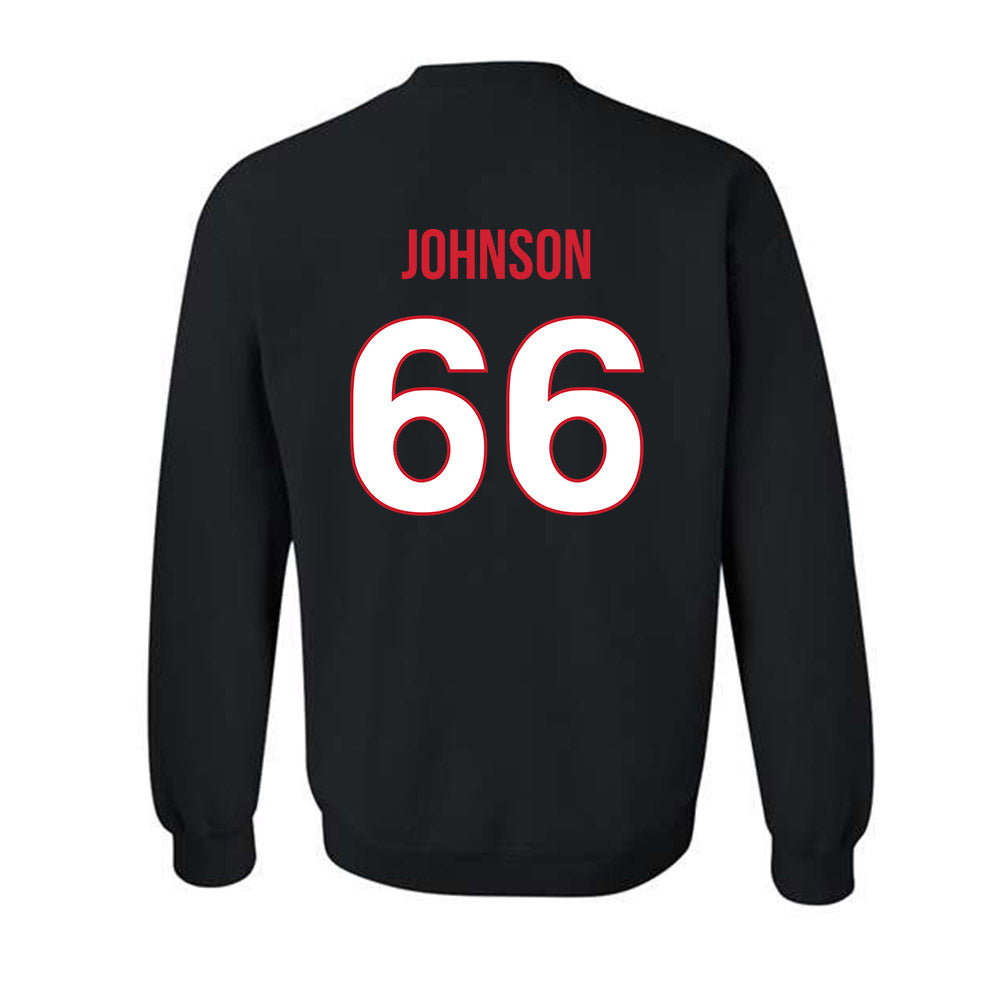 Rutgers - NCAA Football : Donovan Johnson - Replica Shersey Crewneck Sweatshirt-1