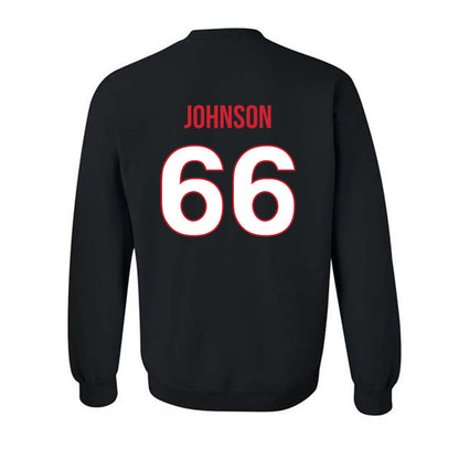 Rutgers - NCAA Football : Donovan Johnson - Replica Shersey Crewneck Sweatshirt-1