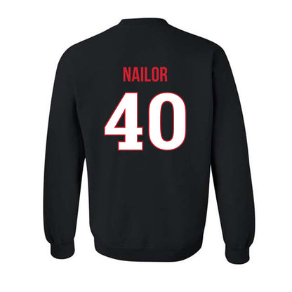 Rutgers - NCAA Baseball : Jager Nailor - Replica Shersey Crewneck Sweatshirt-1
