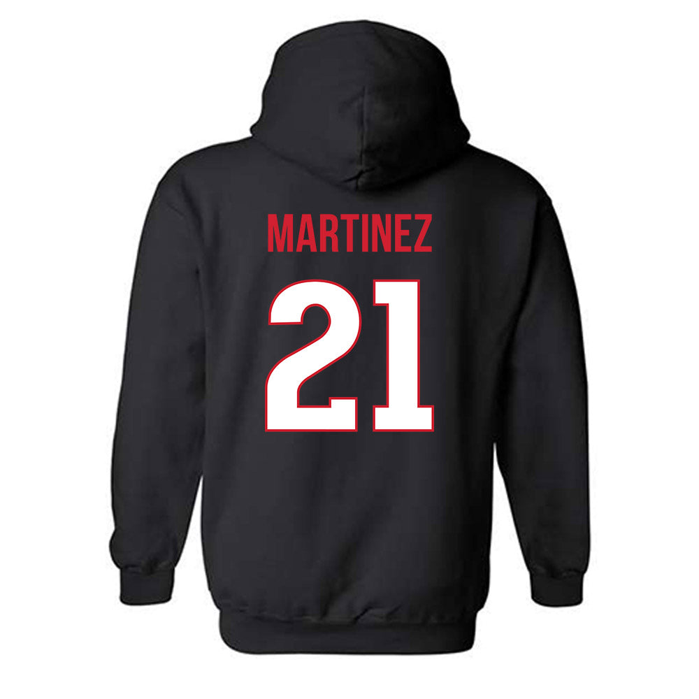 Rutgers - NCAA Women's Soccer : Sarah Martinez - Replica Shersey Hooded Sweatshirt-1