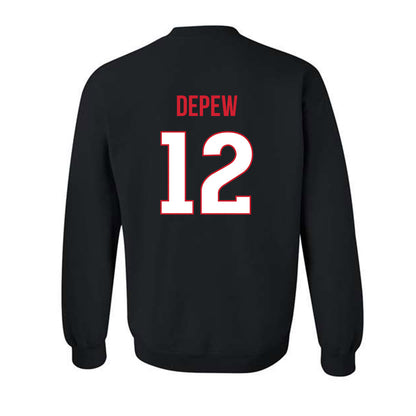 Rutgers - NCAA Softball : Laurelai DePew - Replica Shersey Crewneck Sweatshirt-1