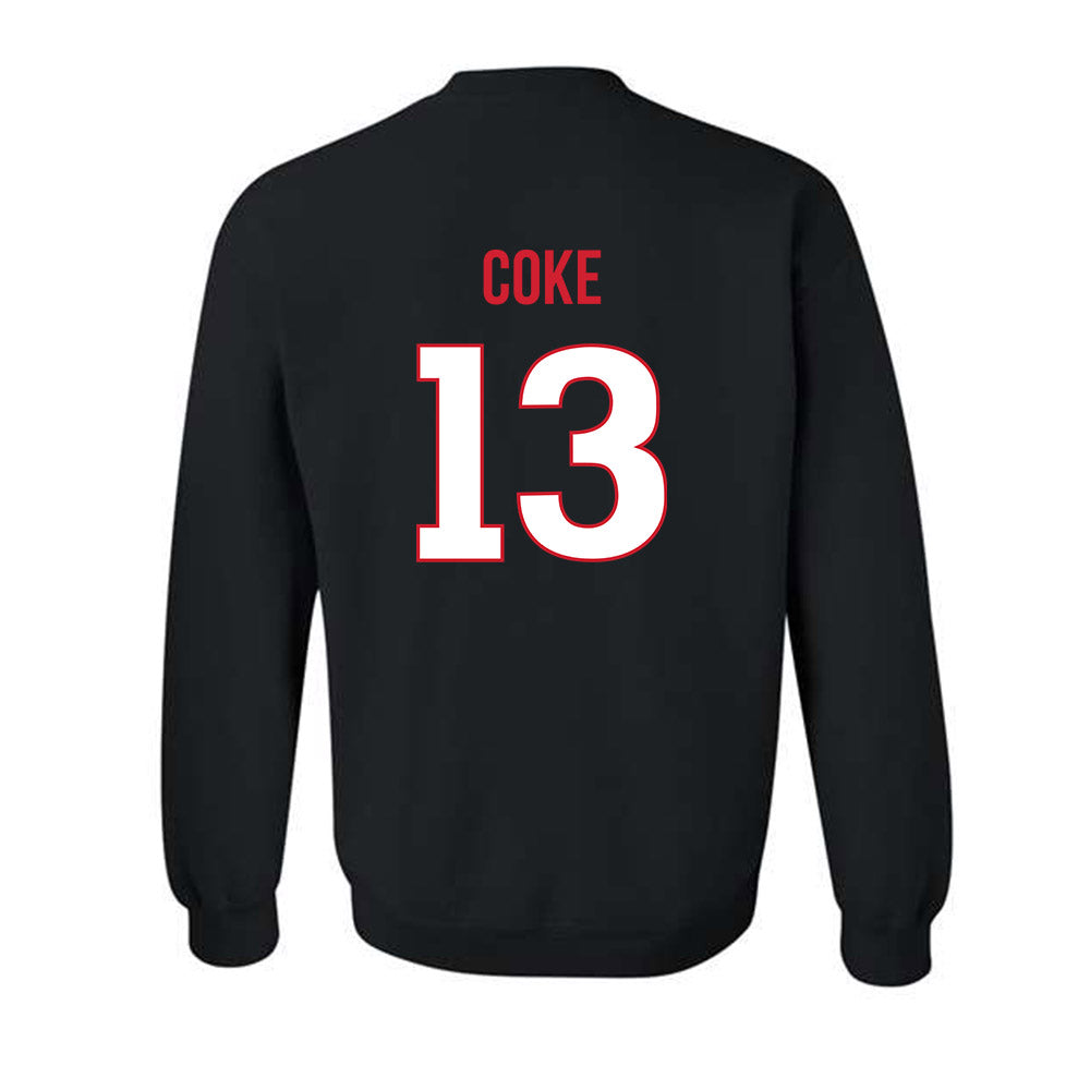Rutgers - NCAA Football : Elias Coke - Replica Shersey Crewneck Sweatshirt-1