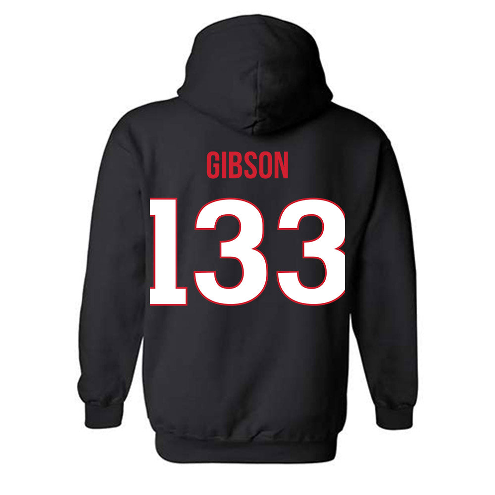 Rutgers - NCAA Wrestling : Mason Gibson - Replica Shersey Hooded Sweatshirt-1