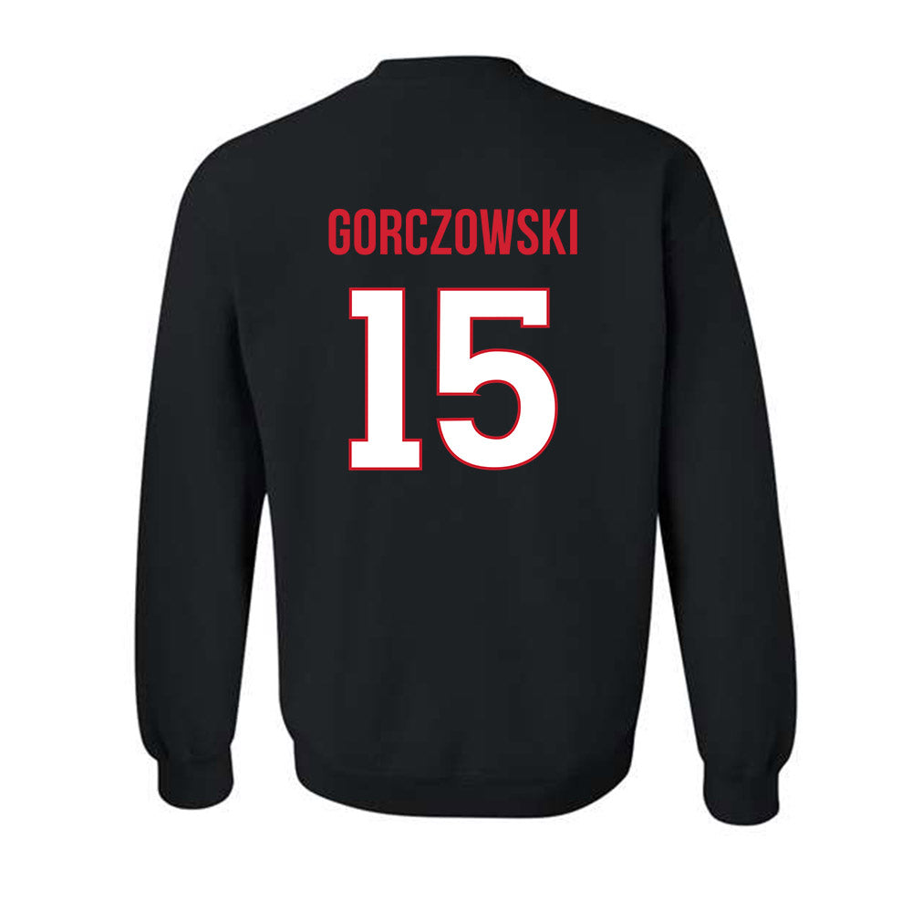 Rutgers - NCAA Men's Soccer : Simon Gorczowski - Replica Shersey Crewneck Sweatshirt-1