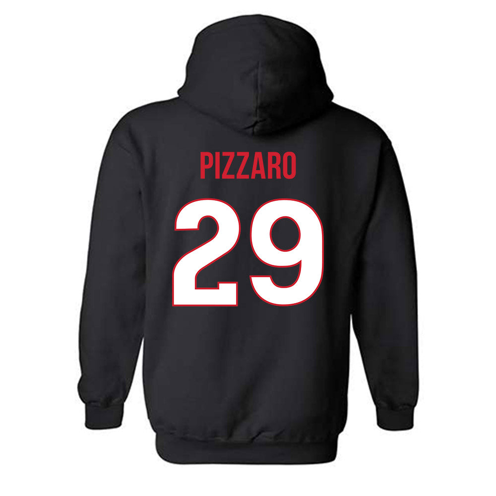 Rutgers - NCAA Football : Dane Pizzaro - Replica Shersey Hooded Sweatshirt-1