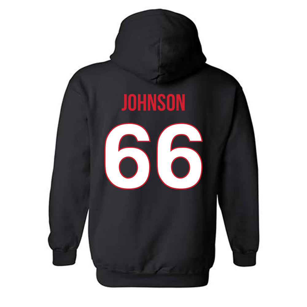 Rutgers - NCAA Football : Donovan Johnson - Replica Shersey Hooded Sweatshirt-1