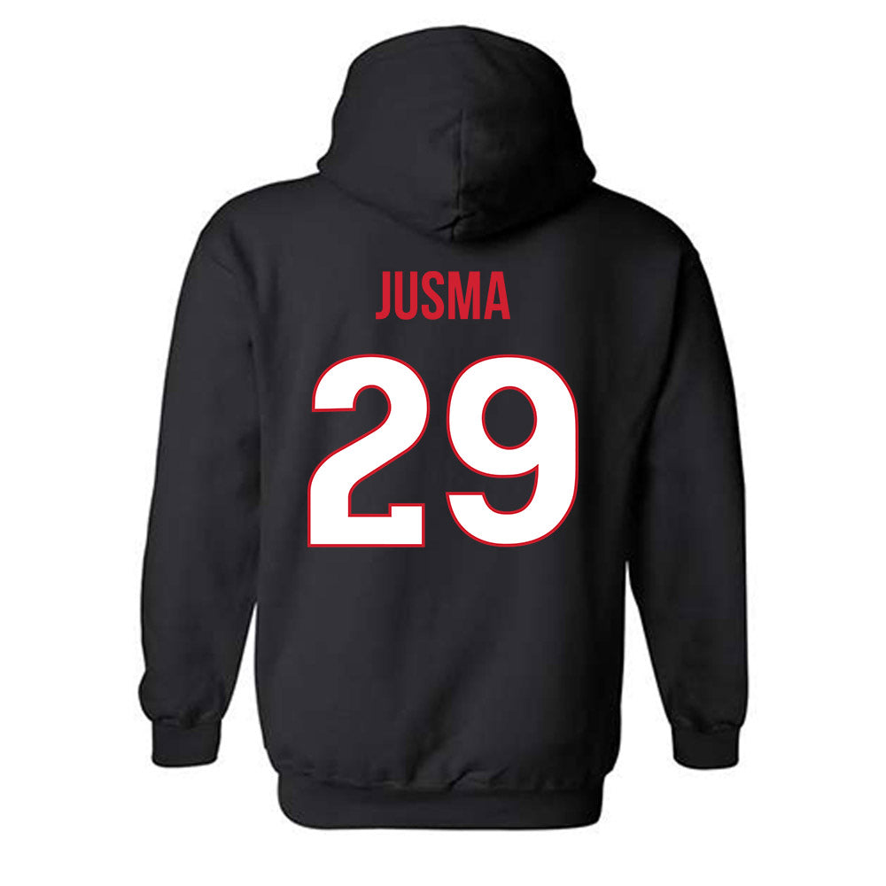 Rutgers - NCAA Football : Sebastian Jusma - Replica Shersey Hooded Sweatshirt-1