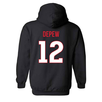 Rutgers - NCAA Softball : Laurelai DePew - Replica Shersey Hooded Sweatshirt-1