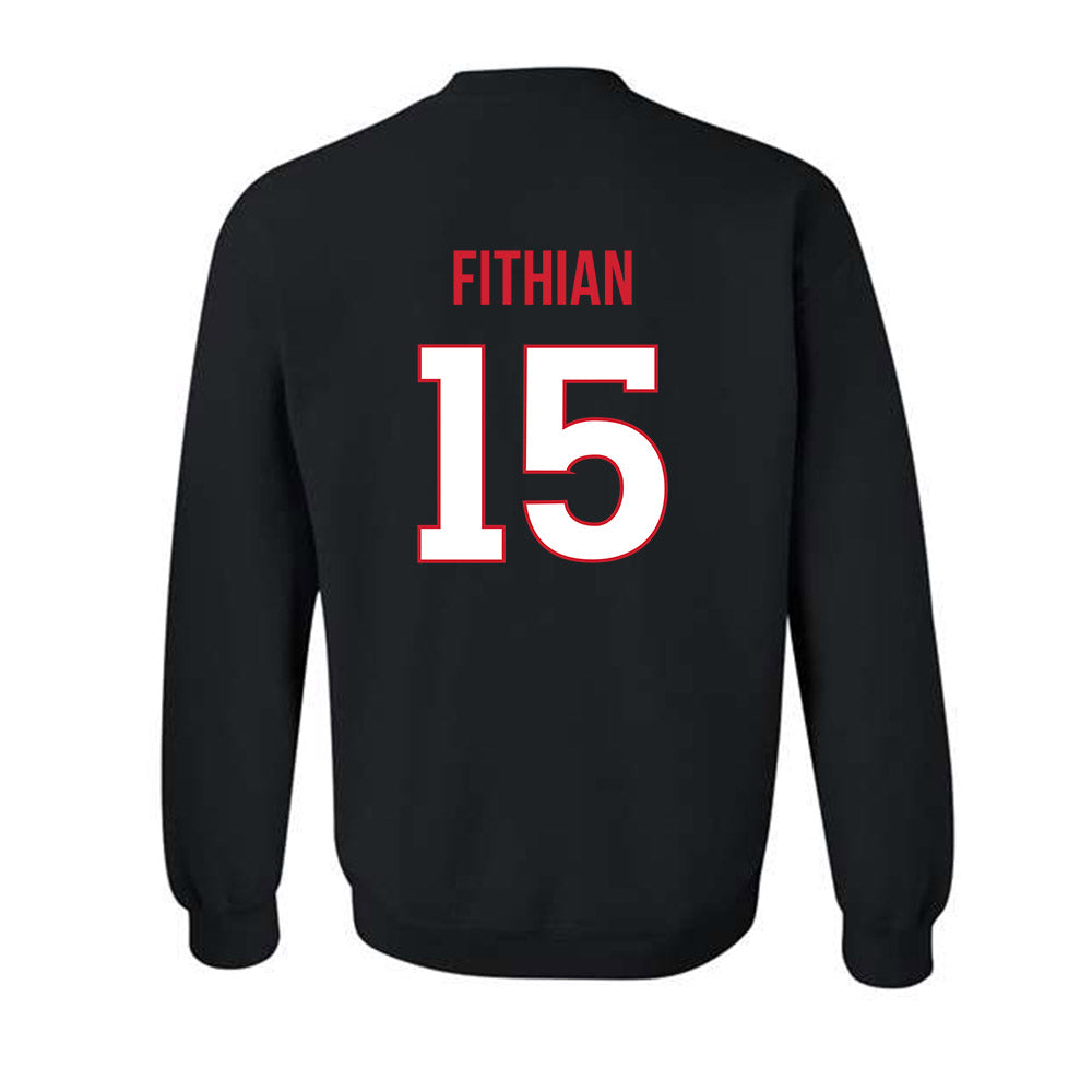 Rutgers - NCAA Baseball : Luke Fithian - Replica Shersey Crewneck Sweatshirt-1