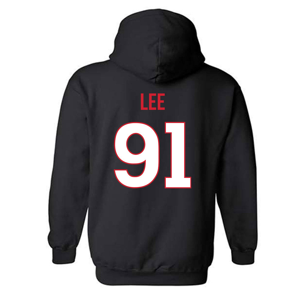 Rutgers - NCAA Football : Jaedin Lee - Replica Shersey Hooded Sweatshirt-1