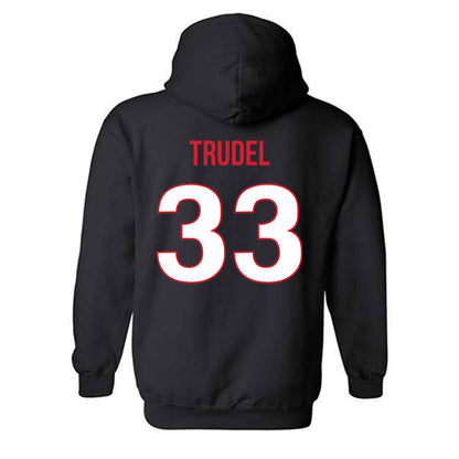 Rutgers - NCAA Softball : Desiree Trudel - Replica Shersey Hooded Sweatshirt-1
