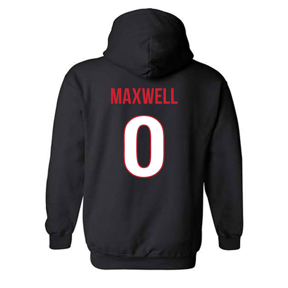 Rutgers - NCAA Women's Volleyball : Aspen Maxwell - Replica Shersey Hooded Sweatshirt-1