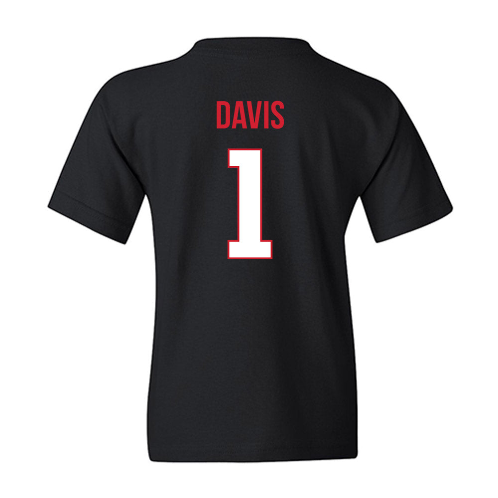 Rutgers - NCAA Men's Basketball : JaMichael Davis - Replica Shersey Youth T-Shirt-1